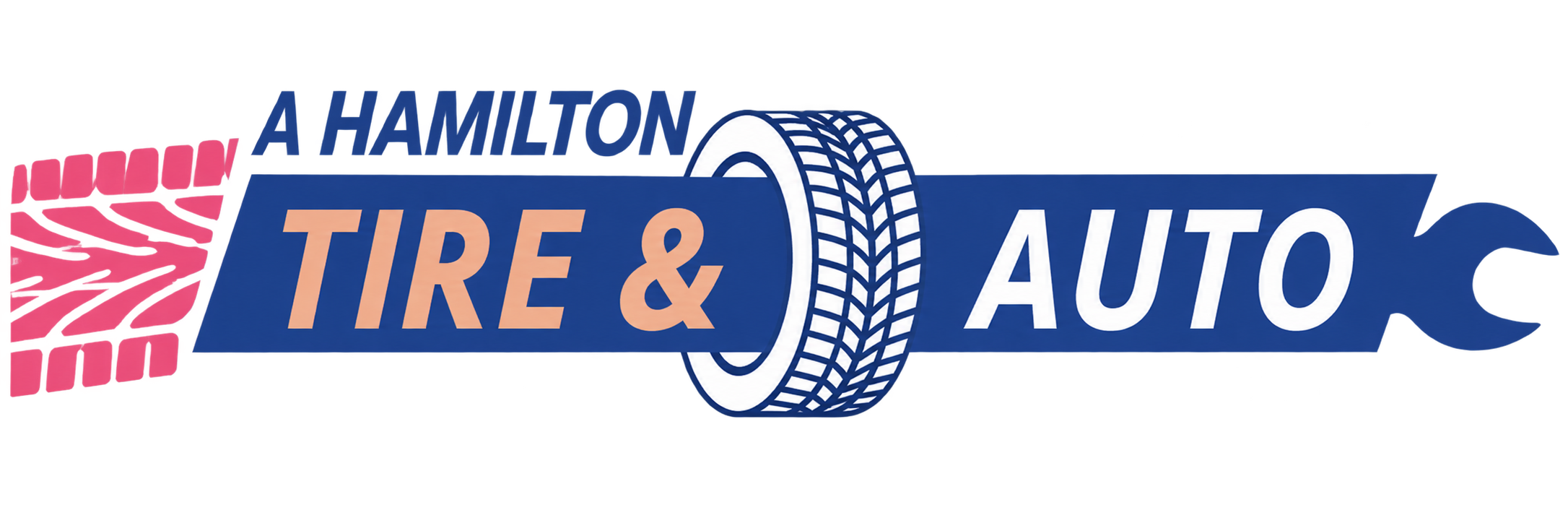 A.Hamilton Tires and Wheel Alignment Logo Silhouette